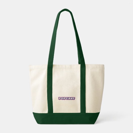 POPCAST canvas tas (eindelijk) (Achterkant)