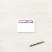 POPCAST post-it notes (Sur un bureau)