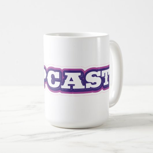 POPCAST tasse 15 oz (Devant droit)