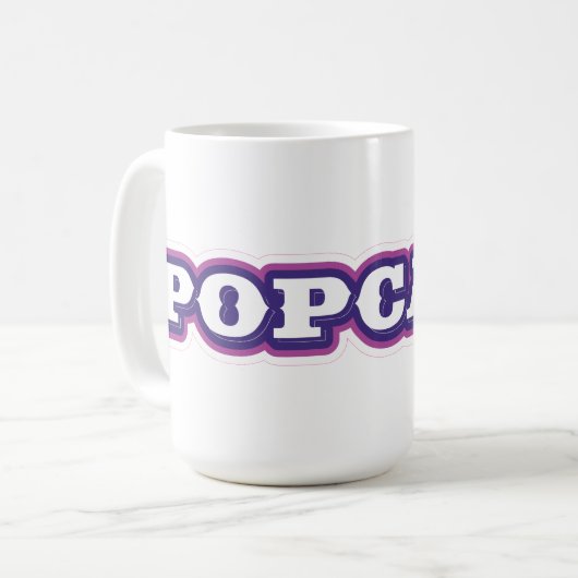 POPCAST tasse 15 oz (Devant gauche)