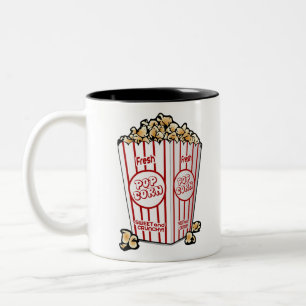 popcorcinema tweekleurige koffiemok