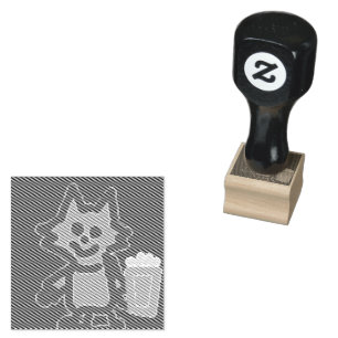 Popcorn Anime Kitten Stempel