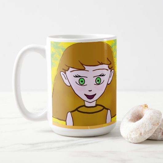 Popcorn Anime Mug (Avec donut)