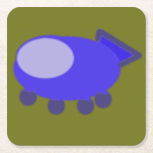 Popcorn Anime Puppy Ruimteschip Papier Onderzetter