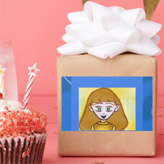 Popcorn Anime Sticker (Feest)