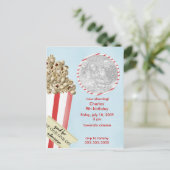 Popcorn Anniversaire Fête Invitation (Debout devant)