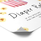 Popcorn baby shower - luier raffle poster (Hoek)