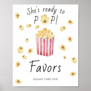 Popcorn babyfeest - Cadeautjes Poster