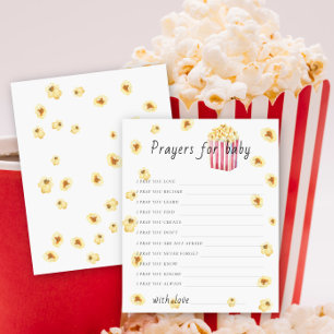 Popcorn babyshower gebeden voor de baby