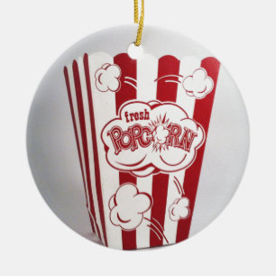 Popcorn Bag red Vintage Keramisch Ornament