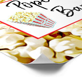 Popcorn Bar Wedding of Baby shower Sign Poster (Hoek)