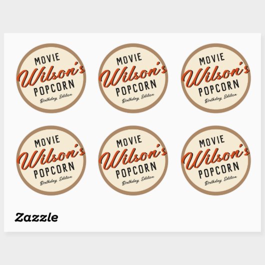 Popcorn Box Stickers (Feuille)