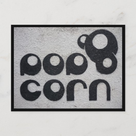 popcorn briefkaart (Voorkant)