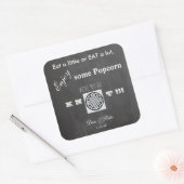 Popcorn bruiloft Sticker (Envelop)