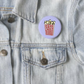 Popcorn Button! Ronde Button 5,7 Cm (In situ)