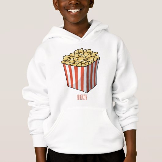 Popcorn cartoon illustratie (Voorkant)