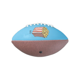 Popcorn cartoon illustratie american football