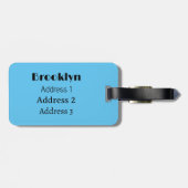 Popcorn cartoon illustratie bagagelabel (Achterkant horizontaal)