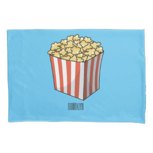 Popcorn cartoon illustratie kussensloop