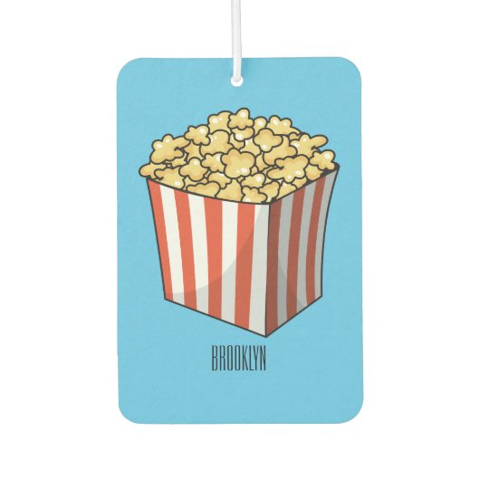Popcorn cartoon illustratie luchtverfrisser (Voorkant)