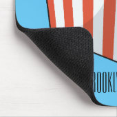 Popcorn cartoon illustratie muismat (Hoek)