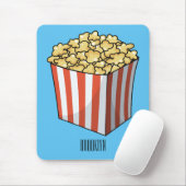 Popcorn cartoon illustratie muismat (Met muis)