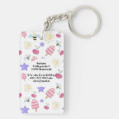 Popcorn Cartoon Urgence Porte-clés Enfants (Dos)