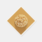 Popcorn Circle op een bruine achtergrond Servet (Hoek)