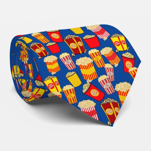 Popcorn Cravate Bleu (Roulé)