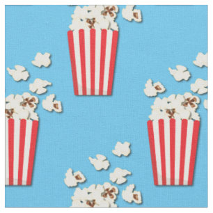 Popcorn Cute Movie Theater Stof