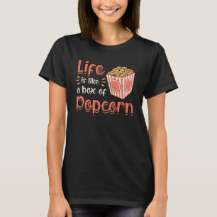 Popcorn Day Cinema Snack Film Pop Film Cadeau Idee T-shirt