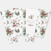 Popcorn Delight: Een Kerstmirakel Bedankdoosjes (Ongevouwen)