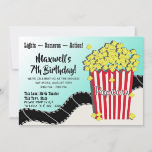 Popcorn en een film kaart