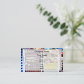 Popcorn en Snoep appels Visitekaartje (Staand voorkant)