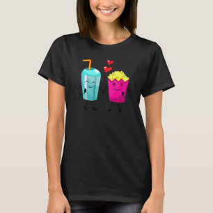 Popcorn en Soda Herfst in liefde T-shirt