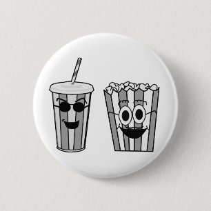 popcorn en soda ronde button 5,7 cm