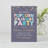 Popcorn et pyjamas invitation anniversaire Sleepov (Debout devant)