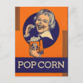 Popcorn Etikettering Ad Nostalgische PC Briefkaar Briefkaart (Voorkant)