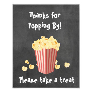 Popcorn Film Bruiloft Cadeau Bord Foto Afdruk