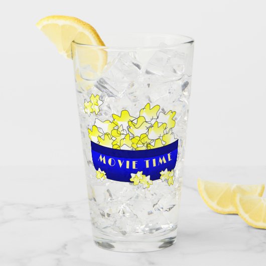 Popcorn Filmtijd Glas (Voorkant ijs)