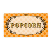 Popcorn Food Label (Voorkant)