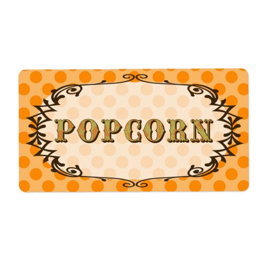 Popcorn Food Label (Voorkant)