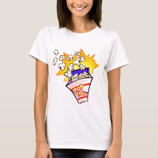 popcorn geanimeerd t-shirt