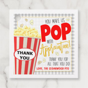 Popcorn Gift Label