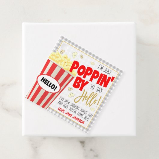 Popcorn Gift Label (In situ)