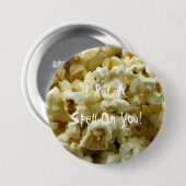 popcorn Halloween Ronde Button 7,6 Cm (Voorkant /achterkant)
