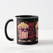 Popcorn Heart Pop Valentine Design Mok (Links)