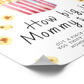 Popcorn - hoe groot is het buikspel van mama poster (Hoek)