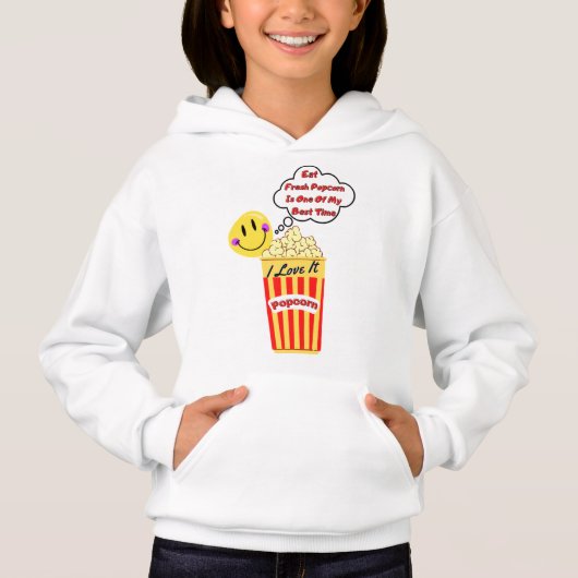 Popcorn I Love It sweat (Voorkant)