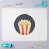 Popcorn in een rood en wit gestreept bad tissuepapier (Craft)